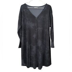 Maurices Dark Gray Long Sleeve Dress